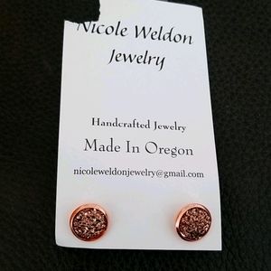 Nicole Weldon Rose Gold Earrings